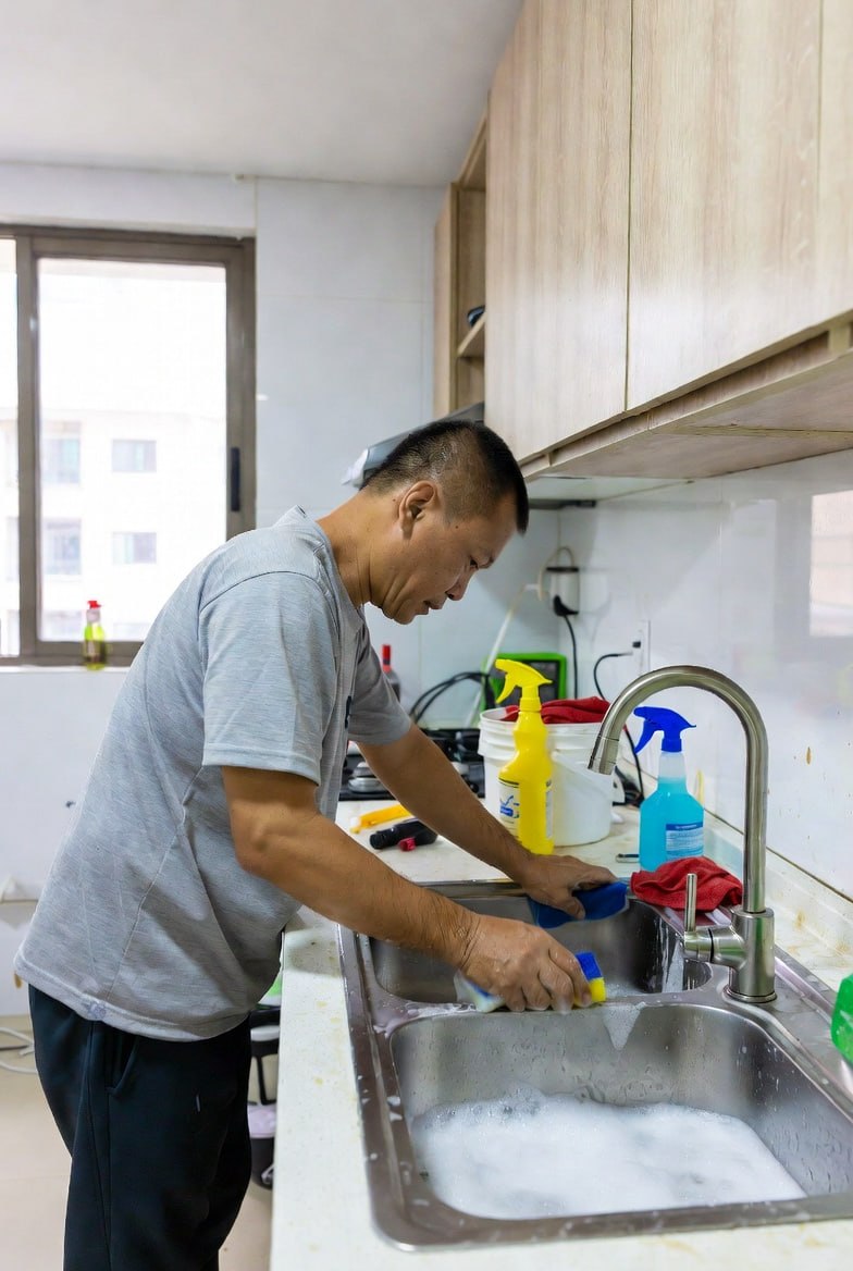 Condo kitchen cleaning in Singapore